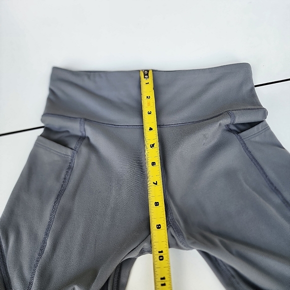 Aeropostale Pants Womens Gray Leggings Pants Exercise Workout Nylon Sz S - Picture 4 of 11
